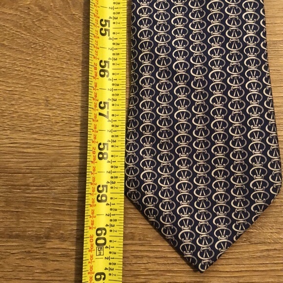 Hermes Tie / Navy - Picture 8 of 8